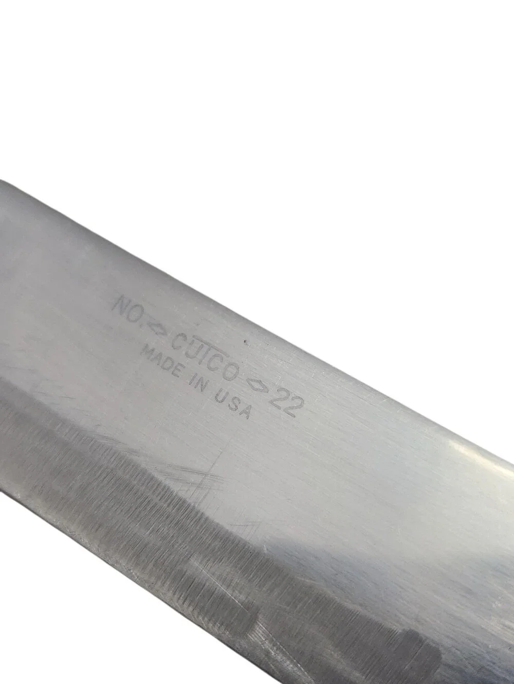 Vintage Cutco Butcher Knife No 22 Chef Brown Wood Carved Handle